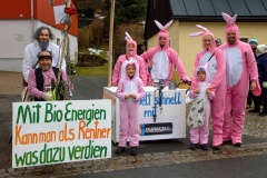 Faschingsumzug, Gruppenfoto